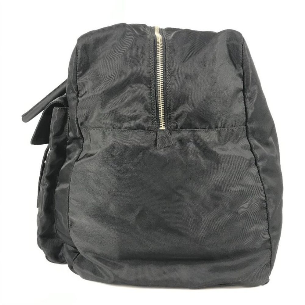 Prada Boston Bag Triangle Logo Plate Nylon Black - Picture 4 of 9